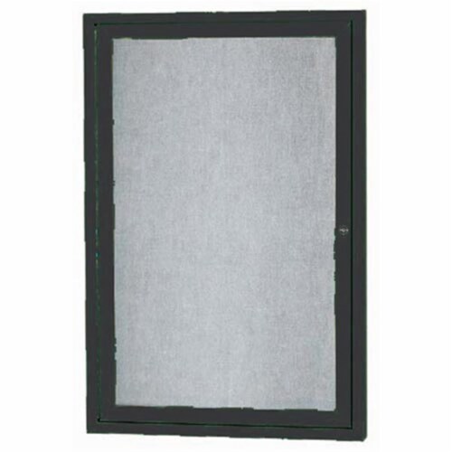 Aarco Products ODCC2418RBK 1Door Outdoor Enclosed Bulletin Board