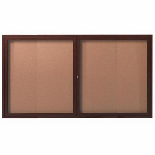 Aarco Products DCCWW3660R Enclosed Bulletin Board Walnut, 1 Kroger