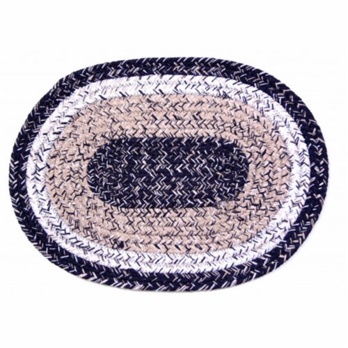 Braided Placemat, Black Haze 10 x 15 in., 1 Kroger