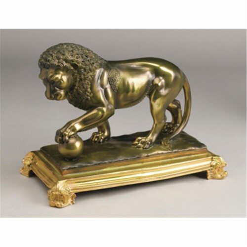 AA Importing 66033 Lion & Ball Statue, Brown, 1 Kroger