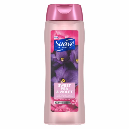 Suave Essentials Sweet Pea & Violet Hydrating Body Wash Soap for All Skin Types (Pack of 14), 14