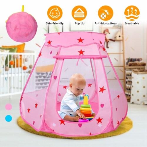 Kids Pop Up Game Tent Prince Princess Toddler Play Tent Indoor Outdoor