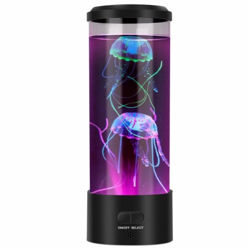 Jellyfish Lava Lamp Multicolor Changing Mood Night Light USB Electric