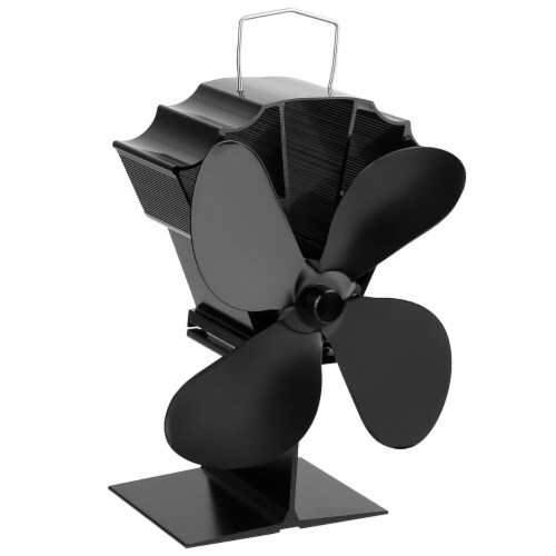 Heat Powered Stove Fan Aluminum Silent Eco Fan For Wood Log Burner