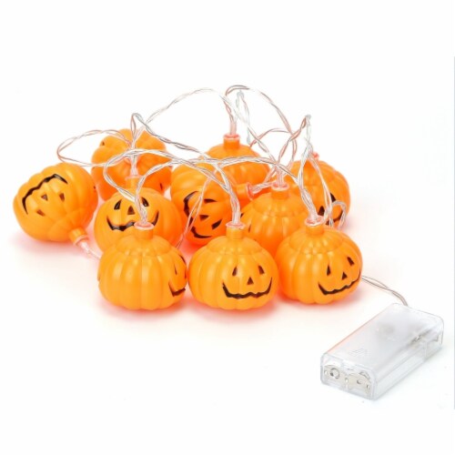 Halloween String Lights 59IN Total Length Pumpkin LED Lamps, 1 unit