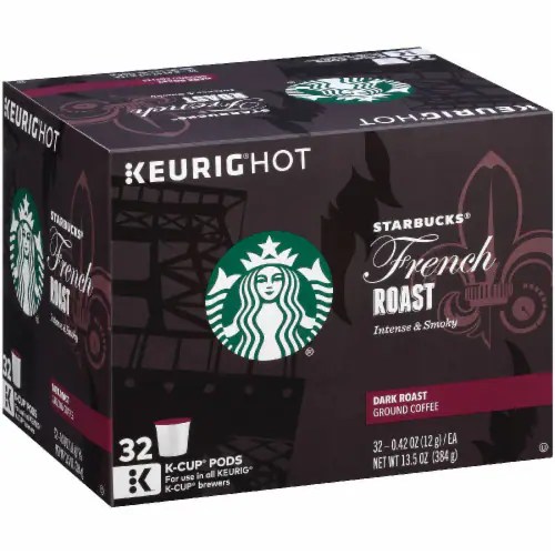 Starbucks French Roast Dark Roast Coffee KCup Pods, 32 ct Kroger