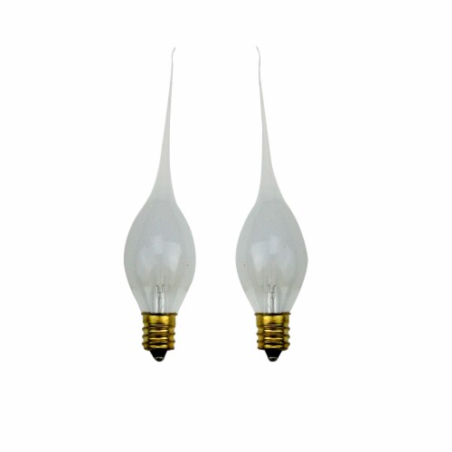Darice Pack of 2 Clear Glow Silicone 3V Candle Lamp Replacement Light