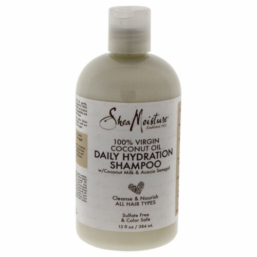 100 Virgin Coconut Oil Daily Hydration Shampoo by Shea Moisture for Unisex 13 oz Shampoo, 1