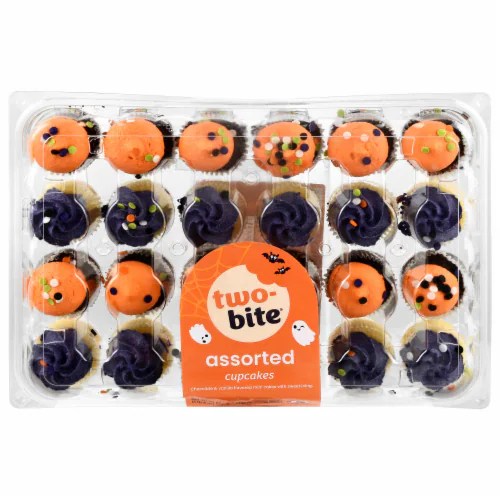 TwoBite Halloween Vanilla & Chocolate Cupcakes, 20 oz Kroger