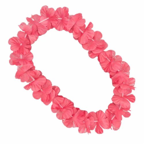 Hawaiian Flower Lei Necklace, Pink, 1 Kroger