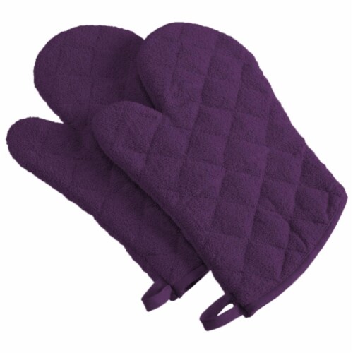 Eggplant Terry Oven Mitt Set of 2, 1 Kroger