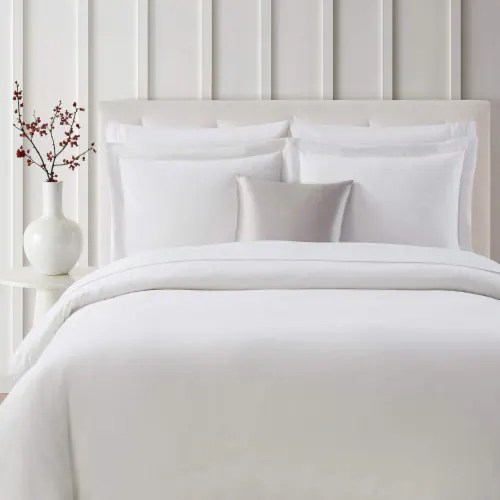 Bibb Home 3Piece Heavyweight Flannel Duvet Cover Set white full/queen