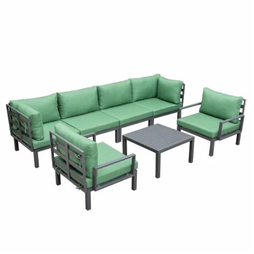 Hamilton 7Piece Aluminum Patio Conversation Set With Coffee Table And Cushions, 1 Ralphs