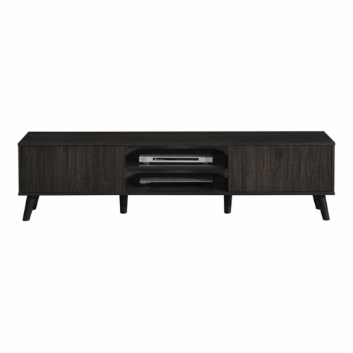 Milton Greens Stars Inc Modern Wood TV Stand up to 71 in Espresso, 1