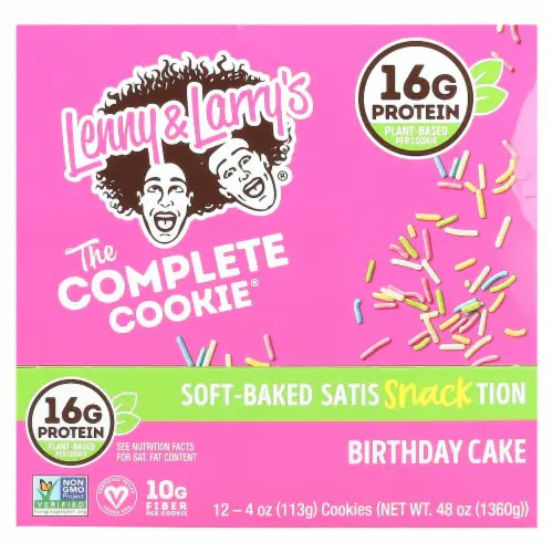 Lenny & Larry's The Complete Cookie Birthday Cake PlantBased Protein