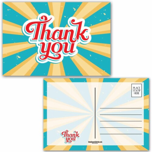 Stonehouse Collection Thank You Postcards 4 x 6 Fun Postcards 40