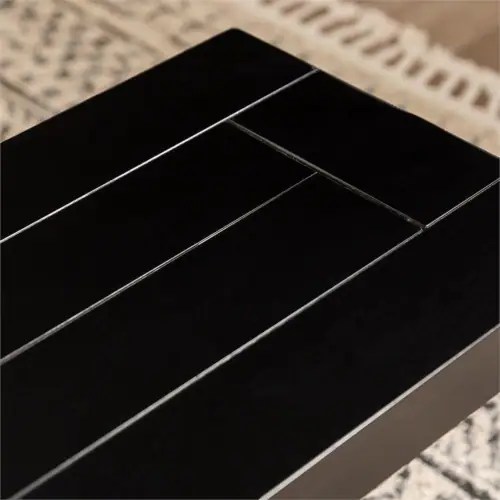 Walker Edison 60 HighGrade MDF Wood Dining Bench in Antique Black, 1 Kroger