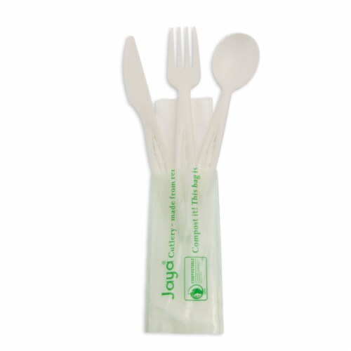 6.5 Heavy Duty Cutlery Kit with Napkin, White, 250Count Case, 1 Fred
