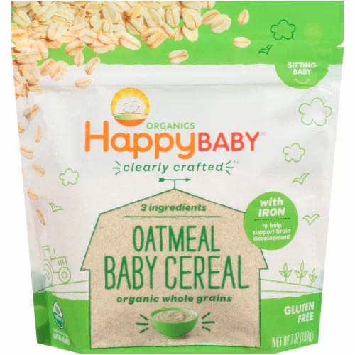 King Soopers Happy Baby Organics Clearly Crafted Gluten Free Oatmeal