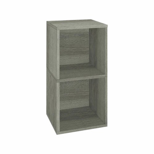 Way Basics 29.1 H x 15 W Eco 2Shelf Modern Cube Storage and Vinyl