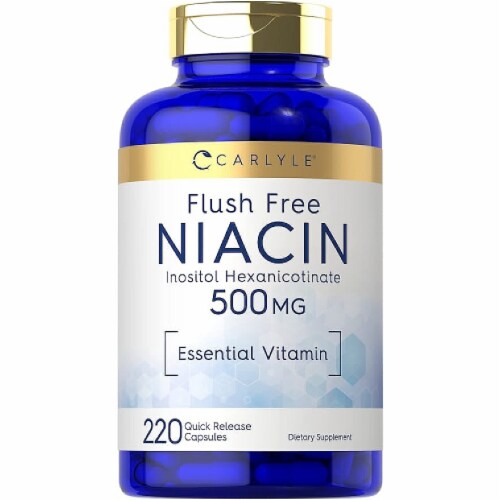Carlyle Niacin Flush Free 500mg 220 Capsules, 220 Capsules Fred Meyer