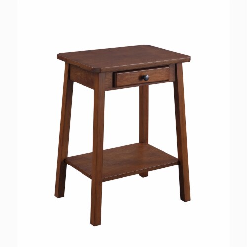 ACME Furniture 97858 Kaife Casual Wooden Accent Table w/ Storage Drawer, Walnut, 1 Piece Kroger