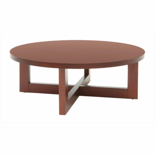 Regency Chloe Round Veneer Coffee Table in Cherry, 1 Foods Co.