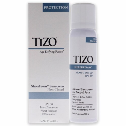 Tizo SheerFoam Body And Face NonTinted SPF 30 Sunscreen 3.5 oz, 1 unit