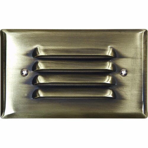 Dabmar Lighting LV617ABS Brass Recessed Louvered Brick, Step & Wall