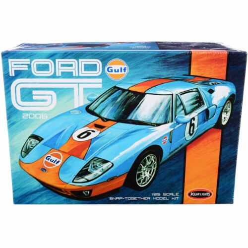 Skill 2 Snap Model Kit 2006 Ford GT \Gulf Oil\ 1/25 Scale Model by