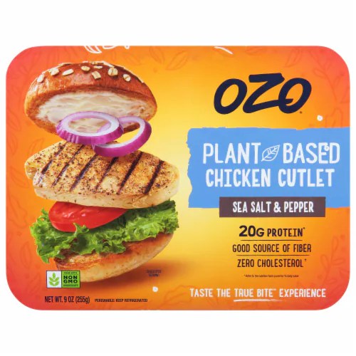 OZO® Plant Based Salt & Pepper Chicken Cutlet, 3 ct / 9 oz King Soopers
