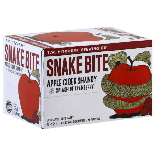 T.W. Pitchers' Snake Bite, 6 cans / 12 fl oz Kroger