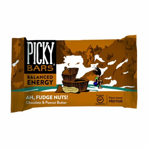 Picky Bars Fudge Nuts Chocolate & Peanut Butter Protein Energy Bars, 1