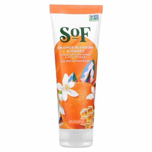 SoF Moisturizing Hand & Body Cream Orange Blossom & Honey 8 fl oz
