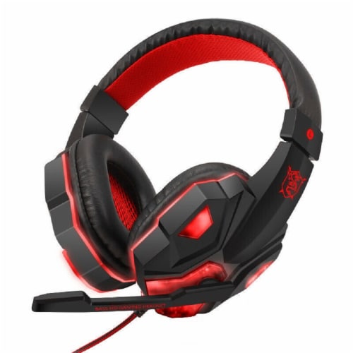 3.5mm Gaming Headset Mic LED Headphones Stereo Bass Surround For PC