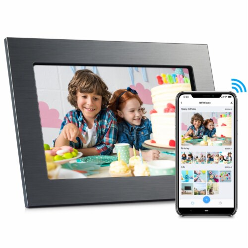 Eco4life 10.1 WiFi Metal Digital Photo Frame with Photos/Videos