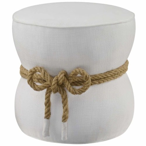 Beat Nautical Rope Upholstered Fabric Ottoman, 1 Kroger