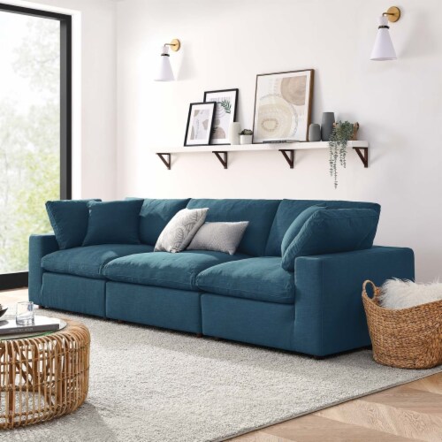 Commix Down Filled Overstuffed 3 Piece Sectional Sofa SetEEI3355