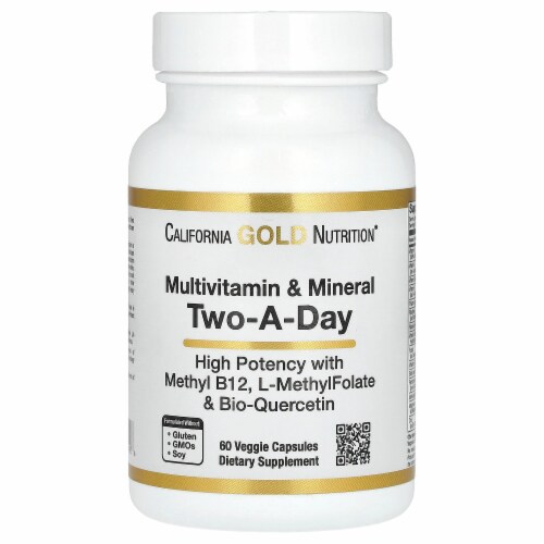 California Gold Nutrition Multivitamin and Mineral TwoADay 60