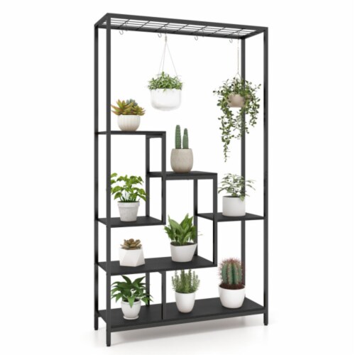 Hivvago 6Tier Tall Plant Stand 71 Inch Metal Indoor Plant Shelf with
