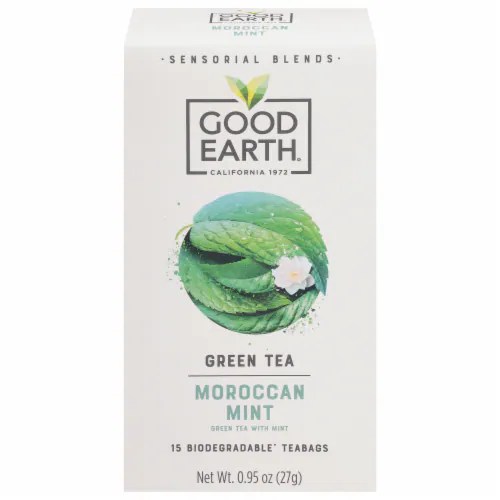 Good Earth Tea Sensorial Moroccan Mint 15 Bag, Case of 5 15 BG each