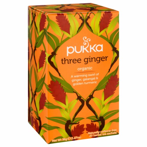 Pukka Herbs Tea Herbal Three Ginger 20 Bag, Case of 4 20 BG each Kroger