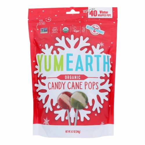 Yumearth Organics Organic Pops Candy Cane Case of 188.50 OZ
