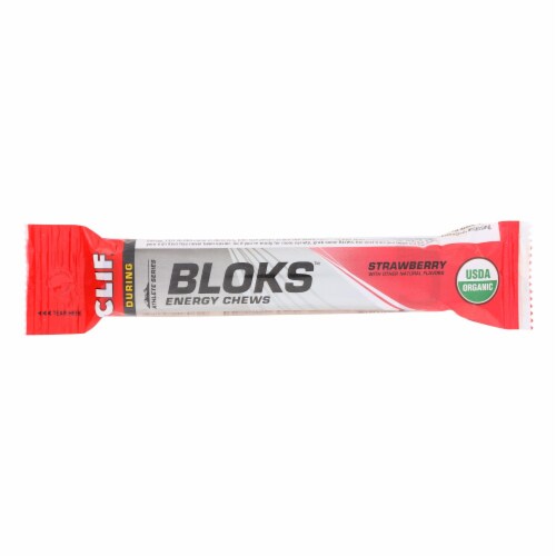 Clif Bar Clif Shot Bloks Organic Strawberry Case of 18 2.1 oz