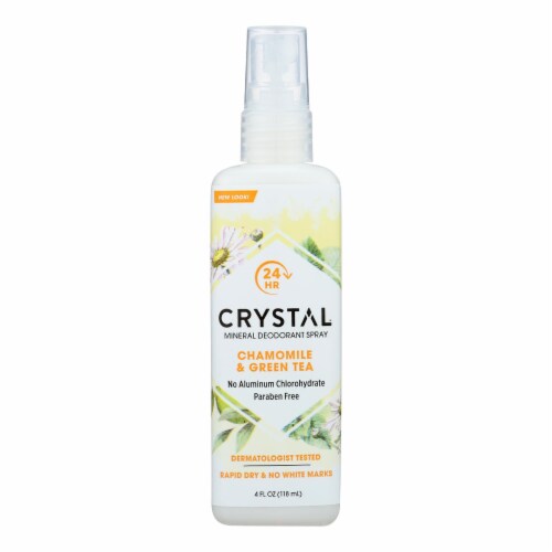 Crystal Essence Mineral Deodorant Body Spray Chamomile And Green Tea