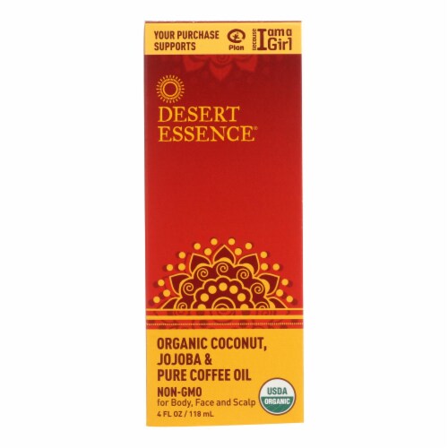 Desert Essence Coconut Jojoba and Coffee Oil Organic 4 oz, Case