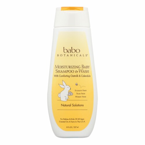 Babo Botanicals Moisturizing Baby Shampoo and Wash Oatmilk
