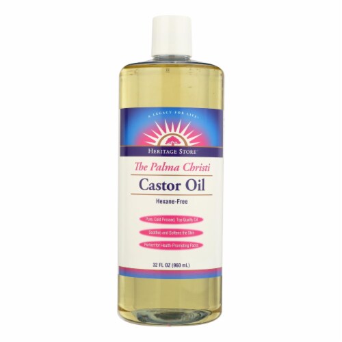 Heritage Products Castor Oil Hexane Free 32 fl oz, Case of 1 32 FZ