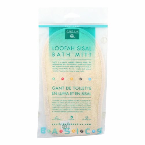 Earth Therapeutics Loofah Sisal Bath Mitt 1 Loofah, 1 Count Kroger