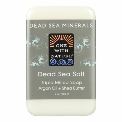 One With Nature Dead Sea Mineral Dead Sea Salt Soap 7 oz, 1 Box 7